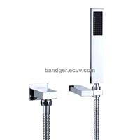 Flat brass hand shower with nozzles (HOE0105)