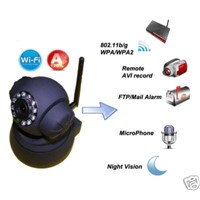 Pan/Tilt IP Camera Wireless Surveillance Alarm System with Built-In Mic &amp;amp; Speaker