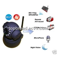 CCTV Video Camera PTZ IP Wireless Security System with Built-In Mic and Speaker (TB-PT02B)