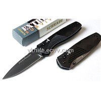 1276 Ti finish stainless steel blade pocket knife w/aluminum handle