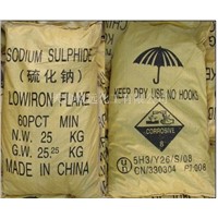 60% sodium sulphide Yellow flakes