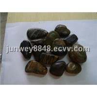 Black Striped Natural Pebble (Cobble Stone)