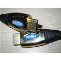 HDMI Zinc alloy golden