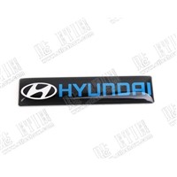 Hyundai Aluminum Adhesive Car Logo Sticker