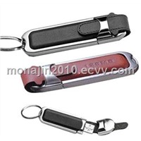 Leather USB Flash Drive with Customize Service