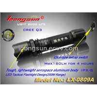 Loongsun Brand Bright Tactical Flashlight (0809a)