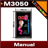 US $114.99 Manual Switch 30x50cm m3050 LED Writing Board