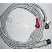One Piece ECG Cable with 3 Leads-RSD E021