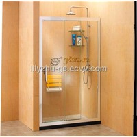 One Fixed Two Linked Slding Doors Shower Screen