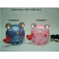 Pottery Coim Bank / Cartoon Mouse / Children Gift