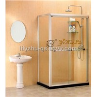 Rectangular Double Sliding Doors Simple Shower Room