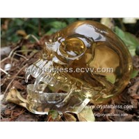 Rock Quartz Vampire Crystal Skull