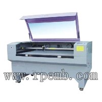 Single head embroidery laser cutting machine