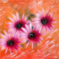 Fancy Flower Oil Painting