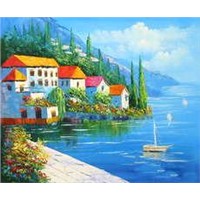 Med Landscape Oil Painting
