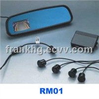 rearview monitor and parking sensor system