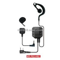 Suitable Silicon Eartip Ear Hook Microphone for Two Way Radio