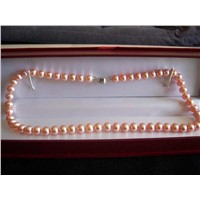 off-round pearl necklace