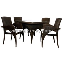 Synthetic Rattan Dining Set