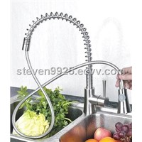 stainless steel pull out kitchen faucet
