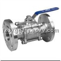 3pc flange connection ball valve