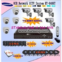 8CH CCTV Camera &amp;amp;  DVR Systmes HT-8408T