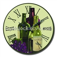 Decorative glass clock/promotional wall clock