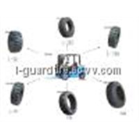 Forklift With Forklift Pneumatic Solid Tires