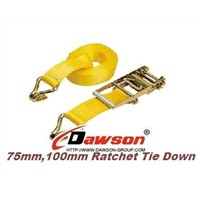 (GS/TUV Approved) 75MM, 100MM Ratchet Tie Down, Web Lashing System-China factory, supply