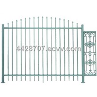 artistic galvanized steel fence