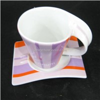 ceramic cup with saucer