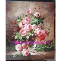 oil painting, still life oil painting, flower oil painting
