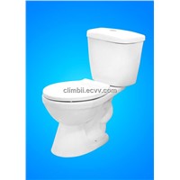 Two Pieces S Trap SIPHONIC TOILET Seats Closetool Squatting WC Pan