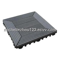 wood plastic composite decking tiles