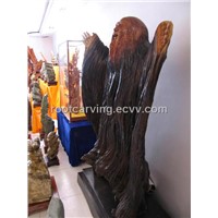 Wood &amp;amp; Root Carving (Camphor &amp;quot;Sage Holy Man&amp;quot;) woodcarving