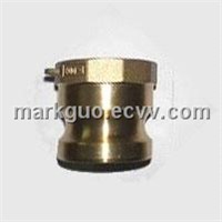 Brass cam and groove coupling