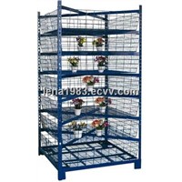 OEM, ODM, garden rack, display rack, flower carts,blue net cart with no caster HA20