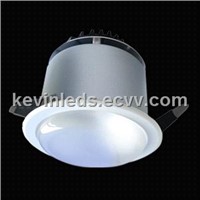 1x 15 w Comfortable Domed Glass LED Downlight