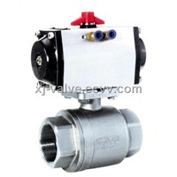 2pc Pneumatic Ball Valve