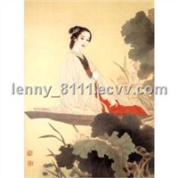 Cloisonne Painting-China Lady