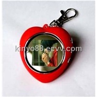 Heart-Shaped Keychain Digital Photo Frame
