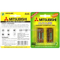 Mitsubishi Alkaline LR03 Battery