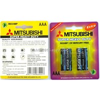 Mitsubishi Carbon Zinc R03 Dry Battery