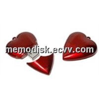 Red heart shape usb flash drives 2.0, usb flash disks