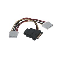 Power SATA 15-Pin to Molex 4-Pin Adapter