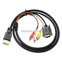 HDMIi HDTV to VGA HD15 Y/PB/PR3 Rca Adapter Cable