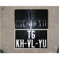 Two layer Car number plate