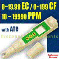 Digital EC CF TDS Conductivity Meter 19990ppm
