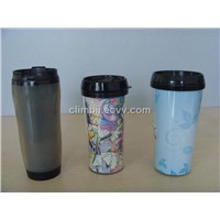 Injection Plastic Double Layer Water Bottle Advertisement Gift Promotion Cup