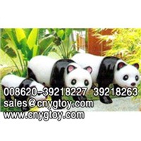 panda family sculpture